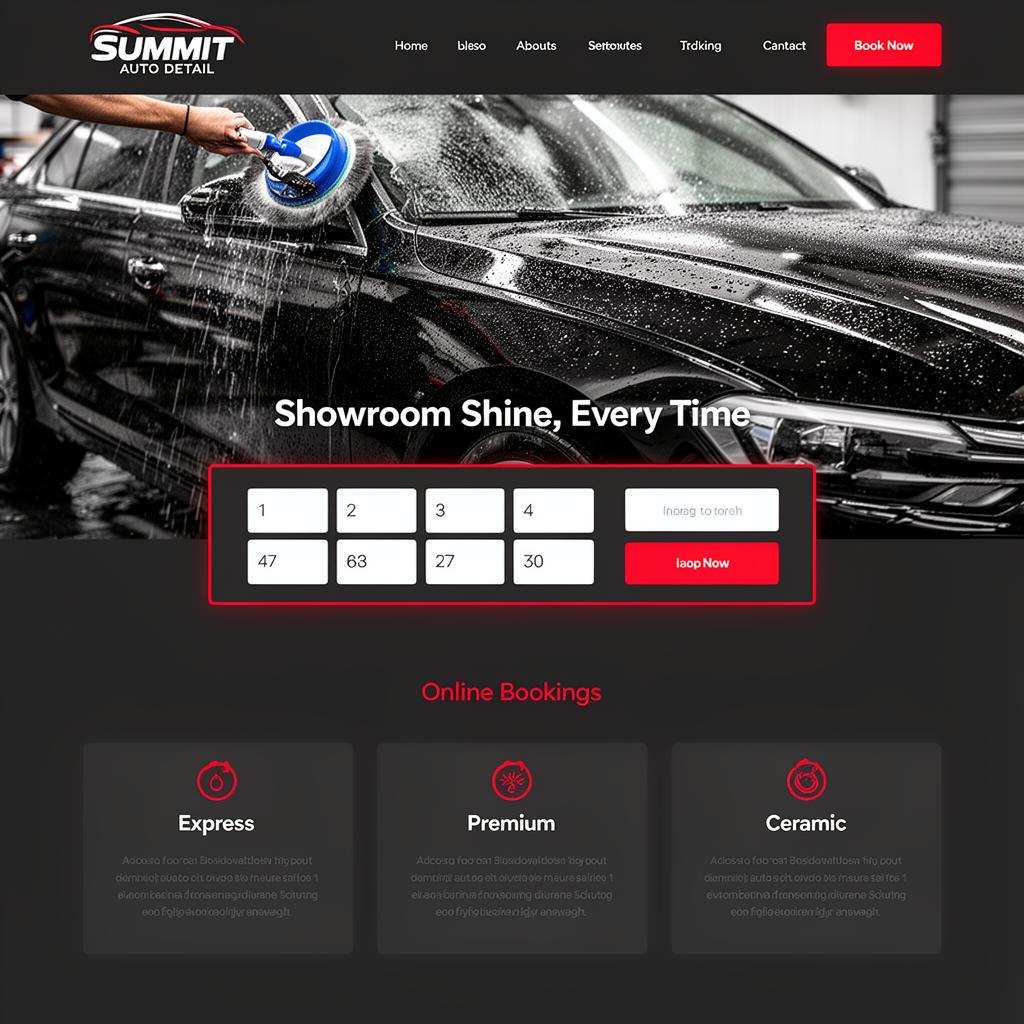 Summit Auto Detail — Website + Booking